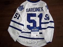 TORONTO MAPLE LEAFS JAKE GARDINER GAME USED JERSEY with coa