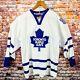 Toronto Maple Leafs Nhl Ccm 90's Men's Size Large White 3/4 Sleeve Jersey