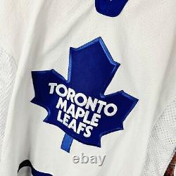 TORONTO MAPLE LEAFS NHL CCM 90's Men's Size Large White 3/4 Sleeve Jersey