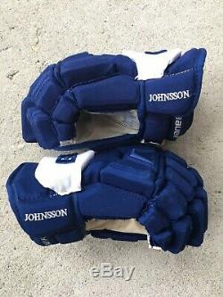 TORONTO MAPLE LEAFS PRO STOCK Bauer Supreme 1S Hockey Gloves ANDREAS JOHNSSON 13