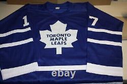 TORONTO MAPLE LEAFS WENDEL CLARK Sewn Stitched Autographed Custom JERSEY JSA