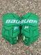 Toronto St Pats Maple Leafs Bauer 1s Pro Stock Hockey Gloves Green Size 14