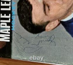 Tim Horton Signed 1969-70 Toronto Maple Leafs Program 11 Autograph Larry Mickey