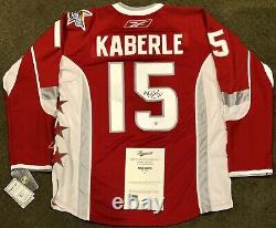 Tomas Kaberle Signed 2008 All-Star Game RBK Jersey NHL Leafs Auto Frameworth COA