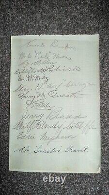 Toronto Dukes / Goodyears / Maple Leafs Touring Side To UK 1936 X 11 Signatures
