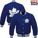 Toronto Maple Leaf Nhl Navy Blue Varsity Jacket Ice Hockey Wool Varsity Jacket