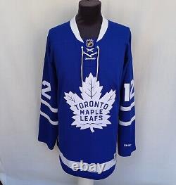 Toronto Maple Leafs #12 Rob Pearson Reebok Signed Hockey Jersey Size Mens XL Top