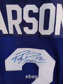 Toronto Maple Leafs #12 Rob Pearson Reebok Signed Hockey Jersey Size Mens XL Top