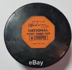 Toronto Maple Leafs 1967-73 NHL Converse Official Game Used Puck USA Art Ross