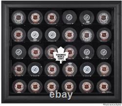 Toronto Maple Leafs (1970-2016) 30-Puck Black Display Case