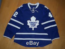 Toronto Maple Leafs 2013/14 Tyler BOZAK #42 GAME WORN USED Jersey COA NHL Edge 2