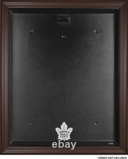 Toronto Maple Leafs (2016-Present) Brown Framed Logo Jersey Display Case
