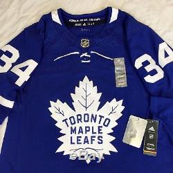 Toronto Maple Leafs Auston Matthews 34 Adidas NHL Authentic Pro Jersey Climalite