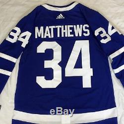 Toronto Maple Leafs Auston Matthews 34 Adidas NHL Authentic Pro Jersey Climalite