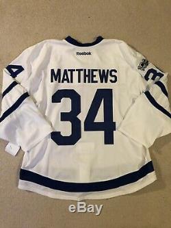 Toronto Maple Leafs Auston Matthews Away Team Issued Edge 2.0 Jersey Size 58