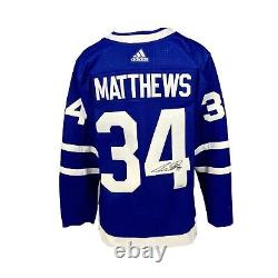 Toronto Maple Leafs Auston Matthews Signed Hockey NHL Adidas Home Jersey #34