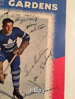 Toronto Maple Leafs Autograph Program Bill Barilko Turk Broda Syl Apps + More