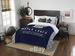 Toronto Maple Leafs Comforter Set Full Queen 3pc NHL Official Draft Bedding Sham