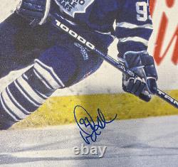 Toronto Maple Leafs Doug Gilmour Signed Framed Canvas With FrameWorth COA