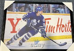 Toronto Maple Leafs Doug Gilmour Signed Framed Canvas With FrameWorth COA