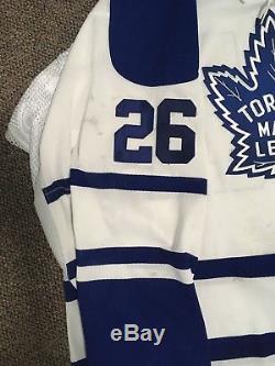 Toronto Maple Leafs Game Worn Used Jersey Paul Healey Alternate 58