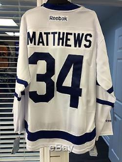 Toronto Maple Leafs Hockey 2016/17 Jersey Medium Whte Reebok Auston Matthews