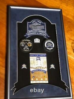 Toronto Maple Leafs Last Game Maple Leaf Gardens Slice of the Ice Puck Pin Patch