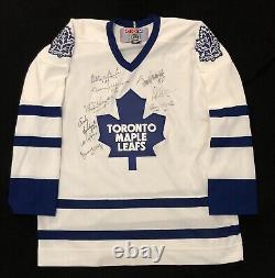 Toronto Maple Leafs Legends Signed By 9 CCM Jersey NWOT Size Large JSA LOA COA