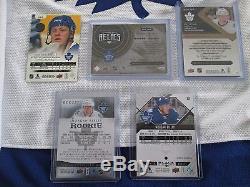 Toronto Maple Leafs Lot Auto Jersey with COA Morgan Rielly & 5 hockey cards
