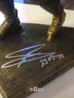 Toronto Maple Leafs Mats Sundin Signed Legends Row Statue Jsa Authenticated