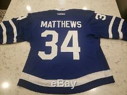 Toronto Maple Leafs Matthews Reebok Edge 2.0 Jersey Made in Canada SZ 56 NWOT