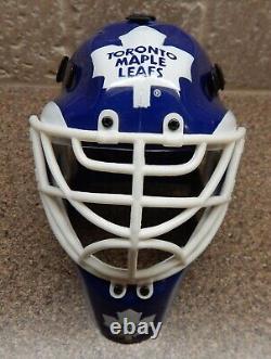 Toronto Maple Leafs Mini NHL GOALIE Mask Signed Autograph By HOF Johnny Bower NM
