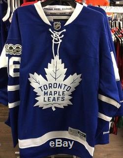 Toronto Maple Leafs NHL Hockey Home Blue 100th Patch Mitch Marner Jersey Large
