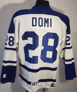 Toronto Maple Leafs NHL starter Hockey Jersey CCM Tie Domi #28 white original