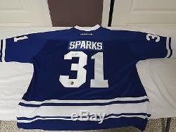 Toronto Maple Leafs SIGNED Garret Sparks Jersey Alternate 2xl