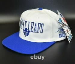 Toronto Maple Leafs Sports Specialties Laser Shadow Vintage 90s Snapback Cap Hat