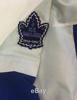 Toronto Maple Leafs Team Issued Players Starter Jacket 1990 Harold Ballard Patch