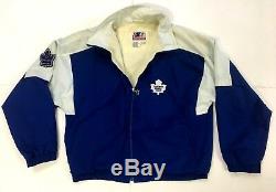 Toronto Maple Leafs Team Issued Staff Starter Jacket 1990 Harold Ballard Patch