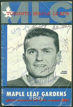 Toronto Maple Leafs Team Signed 1959 60 Program Includes Tim Horton & 15 More
