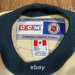 Toronto Maple Leafs Vintage Heritage CCM Classic Jersey Sweater MENS Large