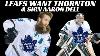Toronto Maple Leafs Want Joe Thornton Sign Aaron Dell
