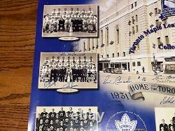 Toronto Maple Leafs alumni team signed 18x24 Original poster BAS Beckett LOA