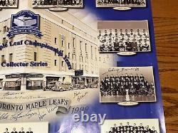 Toronto Maple Leafs alumni team signed 18x24 Original poster BAS Beckett LOA