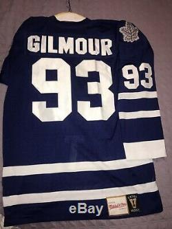 Toronto maple leafs jersey Authentic GILMOUR Mitchell & Ness