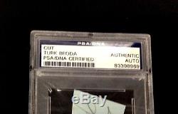 Turk Broda Signed Cut Toronto Maple Leafs Psa/dna Authenticated Autograph