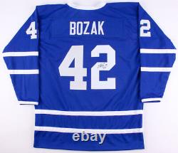 Tyler Bozak Signed Maple Leafs Jersey (JSA Hologram) Playing career 2009-present