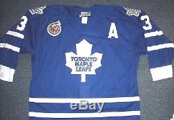 Vintage Authentic CCM Maska NHL Toronto Maple Leafs Bob Rouse Jersey Size 52
