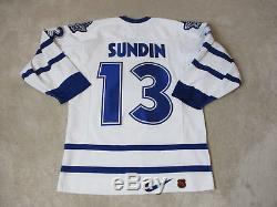 VINTAGE Nike Mats Sundin Toronto Maple Leafs Hockey Jersey Adult Large SEWN 90s