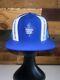 Vtg 80s Toronto Maple Leafs Nhl Hockey Blue Color Snapback Hat Ajd Lucky Stripes