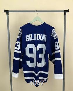 Vintage Doug Gilmour Toronto Maple Leafs Blue NFL Hockey Jersey